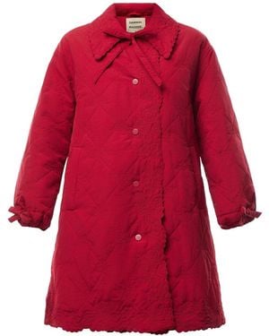 Damson Madder Baby Aubrey Quilted Coat - Red