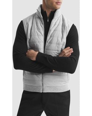 Reiss William Quilted Gilet - Grey