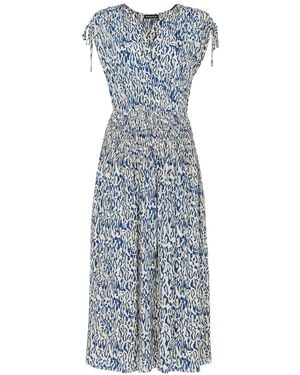 Whistles Women's Flaming Leopard Print Dress - Blue