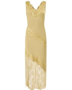 Pretty Lavish Robin Lace Maxi Slip Dress - Metallic
