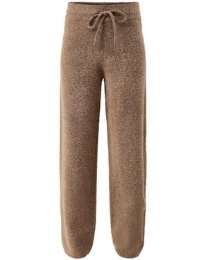 Pretty Lavish Camille Borg Drawstring Trousers - Natural