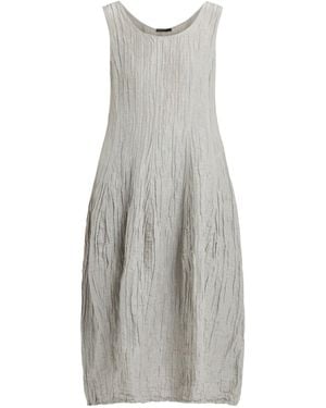 Grizas Crinkle Sleeveless Dress - Grey