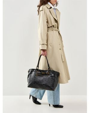 Marlon Cecine Laminato Tote Bag - White