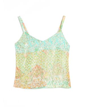 Never Fully Dressed Women's Pastel Boho Cami Top - Blue