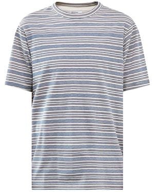 Universal Works Core Stripe T-Shirt - Grey