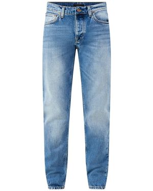 Nudie Jeans Solid Ollie Slim Jeans - Blue