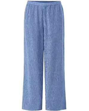 Eileen Fisher Wide Ankle Trousers - Blue