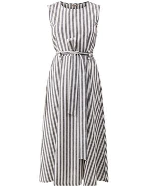Barbour Inez Midi Dress Stripe - White