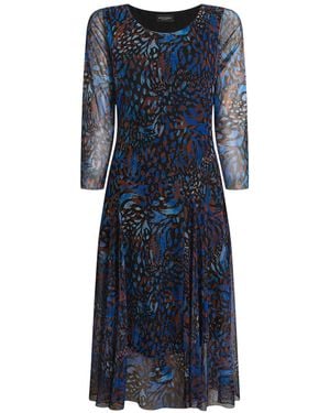 James Lakeland Sheer Printed Dress - Blue