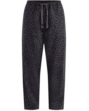Service Works Organic Leopard Easy Chef Trousers - Blue