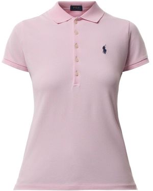 Polo Ralph Lauren Julie Mesh Polo Shirt - Pink