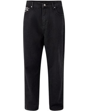 Ed Hardy Widow Baggy Trousers Jeans - Black