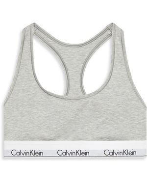 Calvin Klein Icon Unlined Bralette - Grey