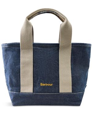 Barbour Mini Mya Denim Tote Bag - Blue