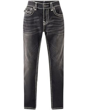 TRUE RELIGION Rocco Super T Flap Jeans - Grey