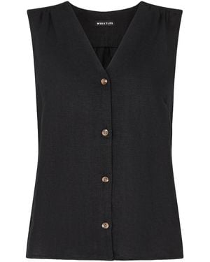 Whistles Laura Tank - Black