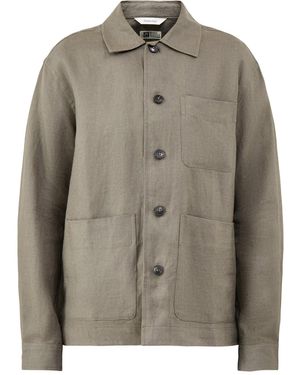 SELECTED Slhregbaird Overshirt Resort - Grey