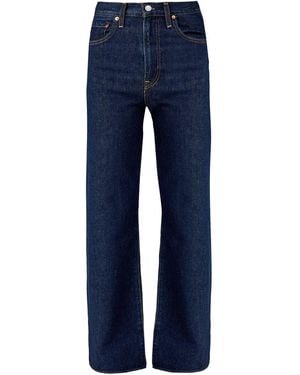 Levi's Ribcage Wide Leg Jeans Dark - Blue