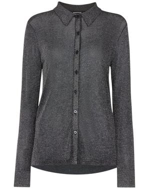 Whistles Women's Sparkle Knit Shirt - Grey