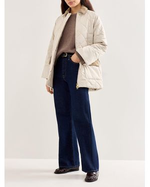 Barbour Aldburgh Quilted Jacket Cream - White