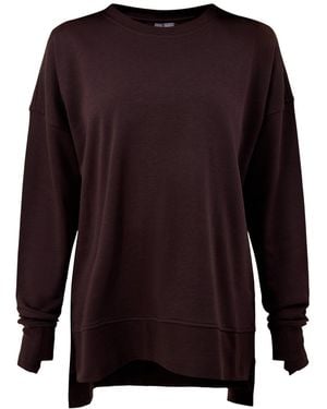 Sweaty Betty After Class Longline Sweatshirt - Purple