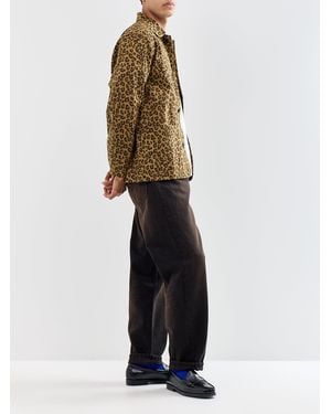Service Works Organic Leopard Easy Chef Shirt - White