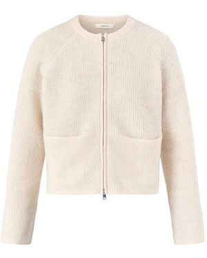 SELECTED Short Knit Cardigan Cream - White