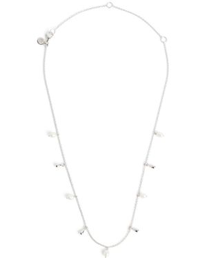 Claudia Bradby Lagertha Drop Choker Necklace - White