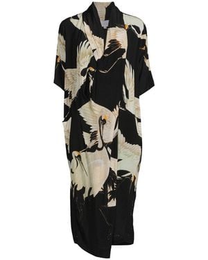 One Hundred Stars Rachel Dress Stork - Black