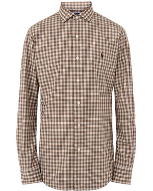 Polo Ralph Lauren Custom Fit Stretch Poplin Check Shirt, Cotton - Multicolour