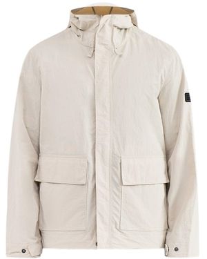 Barbour Barnwell Showerproof Jacket Cream - White