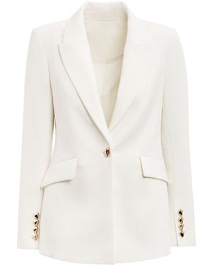 Forever New Trixie Button Blazer - White
