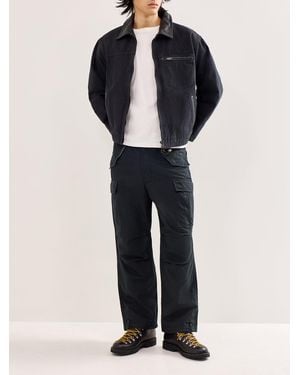 FRIZMWORKS Heavy Canvas Destroyed Work Jacket - Blue