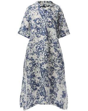 Oska Printed Dress - Blue