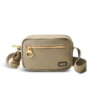 Barbour B.Intl Qualify Micro Crossbody Bag Khaki - Metallic