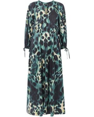 Whistles Women's Misty Leopard Print Dress - Green