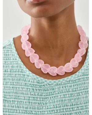 Crystal Haze Jewelry Jelly Heart Choker Necklace 18K - Green