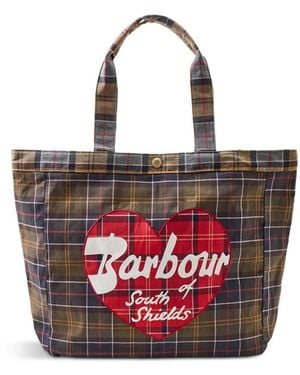 Barbour Heart Tote Bag - Pink