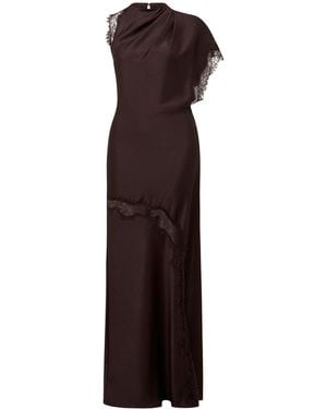 Forever New Kody Lace Asymmetric Dress - Purple