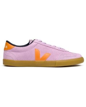 Veja Volley Suede Trainers - Pink