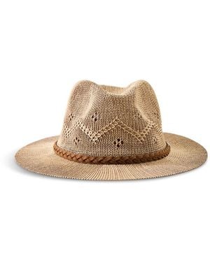 Barbour Flowerdale Fedora Summer Hat - Natural