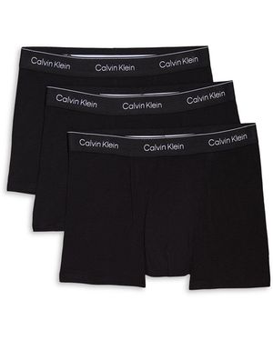 Calvin Klein 3 Pack Icon Stretch Trunks - Black