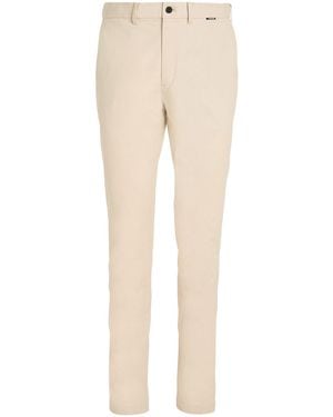 Calvin Klein Slim Belted Chino Trousers - Natural