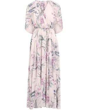 Forever New Jodie Gathered Cape Maxi Dress Floral - Pink