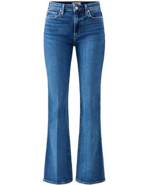 PAIGE Laurel Canyon High Rise Bootcut Jeans - Blue