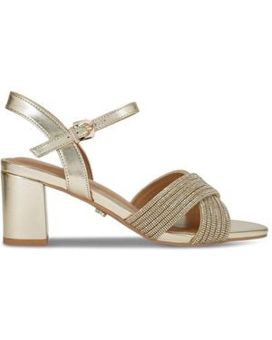 Carvela Kurt Geiger Divine Block Sandals - Metallic