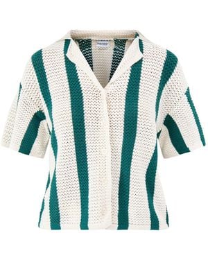 Pieces Kenzie Short Sleeve Shirt - Blue