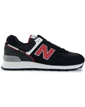 New Balance 574 Suede Trainers - White
