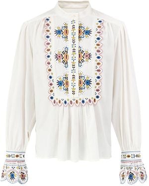 Isabel Marant Monique-Gb Blouse Cream - White