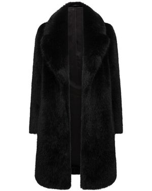 Forever New Women's Amina Faux Fur Coat - Black
